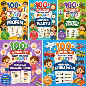 100+ Worksheet Media Belajar Kreatif (Seri Mengenal Tempat)